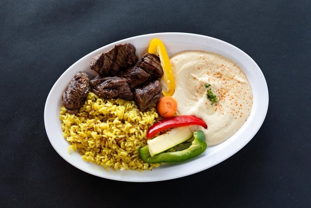 Beef Kabob Combo.
